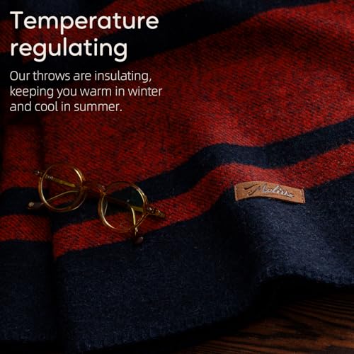 Molithe 100% Wool Blanket, 62" x 86", Warm, Thick, Military, Camping Gear - color: Sun, size: Large
