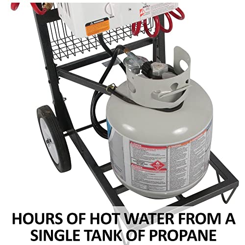 Original Portable Equine Washing System | Ultimate Comfort with Instant Warm Water | Comfortable, Stress-Free Horse - style: Insta-Hot with Cart