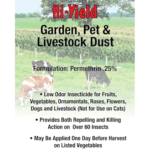 Hi-Yield (32202) Garden, Pet and Livestock Dust, 4 lbs - size: 4 lbs.