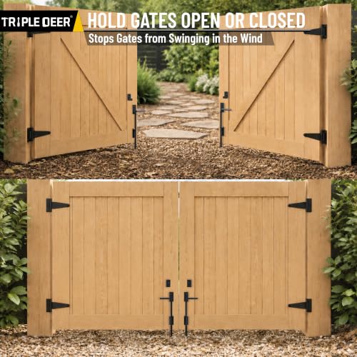 36" Heavy Duty Cane Bolt Gate Drop Rod Extra Thick Ground Latch 1 Pack - color: 36 Inch