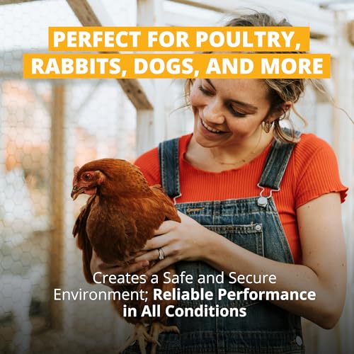 Stromberg's Positive/Negative Electric Fencing, 48" H x 164' L | Ideal for Poultry, Rabbits, Dogs, Small Animals, Double Spike Step-in Posts, Stainless Steel Conductors
