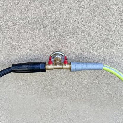 3/4" hose splitter 2 way water splitter male connectors allows you to run 2 hoses, hose quick connectors, hose spigot - style: 2 Way Hose Splitter