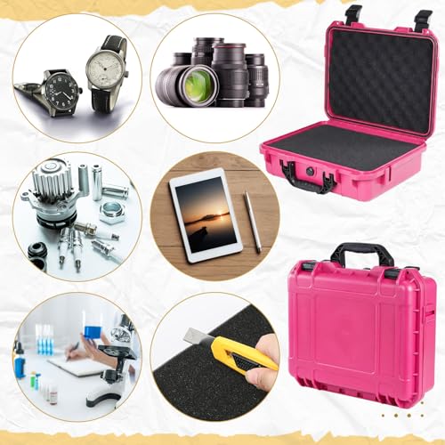 Relaxweex 11.3 x 12.4 x 6.5 Inch Hard Case, Grid Shell, Rose Red - color: Rose Red, size: 11.3 x 12.4 x 6.5 Inch, style: Grid Shell