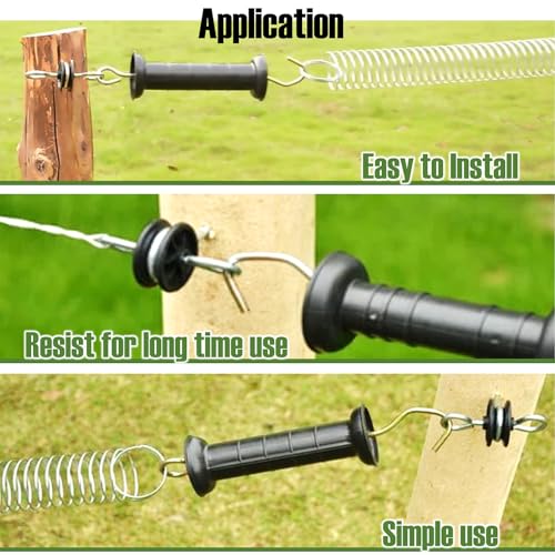 QMARK 10 Pack Electric Fence Wood Post Anchors