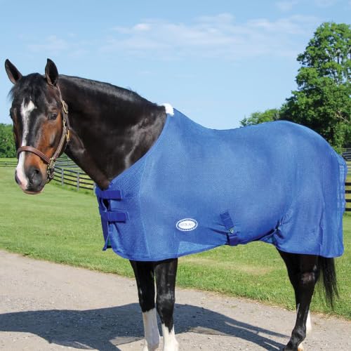 Country Pride Lightweight Fly Sheet Scrim, Blue, Large 78-80" - color: Blue, size: Large 78 - 80"