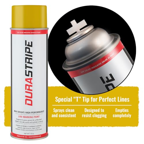 Athletic Field Marking Paint - (CASE) 12/18 Ounce Cans. The Most durable line marking paint available! Several colors to choose from. (Vanderbilt Gold) - color: Vanderbilt Gold