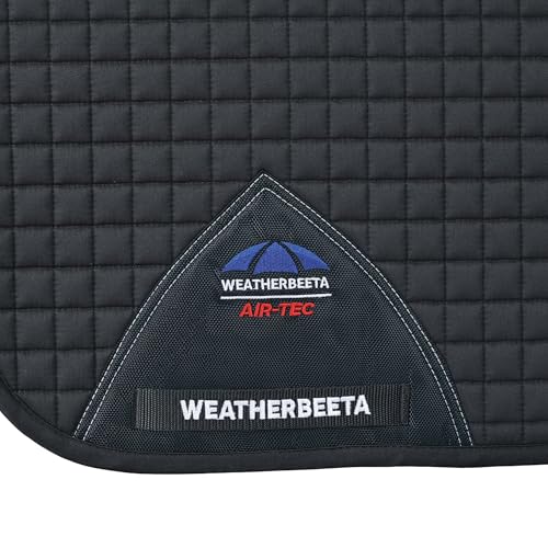 WeatherBeeta Prime Air-Tec Dressage Saddle Pad - color: Charcoal, size: Large