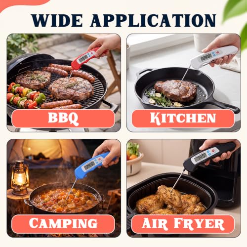 Konohan 20 Pcs Digital Meat Thermometer for Cooking Instant Read Waterproof