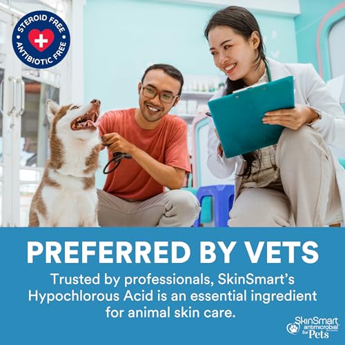 SkinSmart Antimicrobial Wound Care for Pets, Hypochlorous Acid Spray, 8 oz