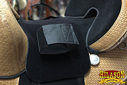 HILASON Western Anti Slip Grip Horse Saddle Seat Cover Black - size: Small
