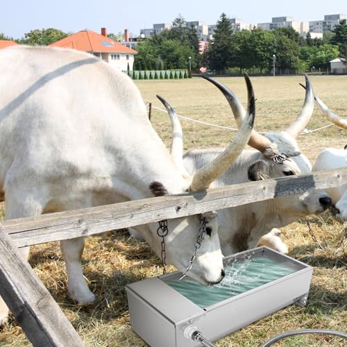 Automatic Livestock Waterer 7.5L Stainless Steel Float Valve Water Bowl