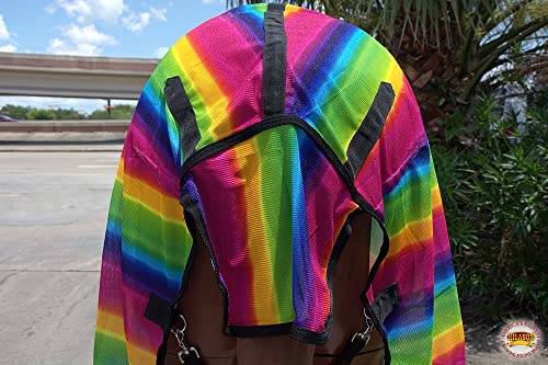 HILASON Horse Fly Sheet UV Protect Breathable Mesh Bug Mosquito Spring | Summer Horse Rug | Fly Rug - size: 75 In