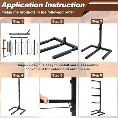 Abbylike 4 Tier Saddle Rack for Horses, 6.38 ft Heavy Duty Saddle Pad Stand Stable Blanket Tack Storage Stand for Western English Horses Pad Blanket Storage Organizer Stall Accessories - style: 4 Tier