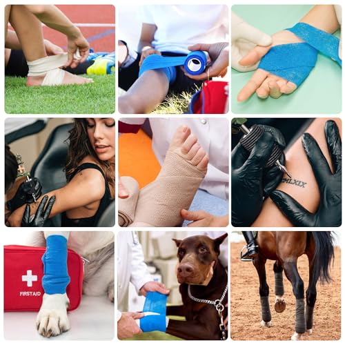 Cohesive Tape, Self Adherent Wrap Self Adhesive Bandage 2 Inches