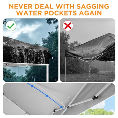 EAGLE PEAK 12x12 Pop Up Canopy Tent Easy Up Canopy Outdoor, Black - color: Black, size: 12x12
