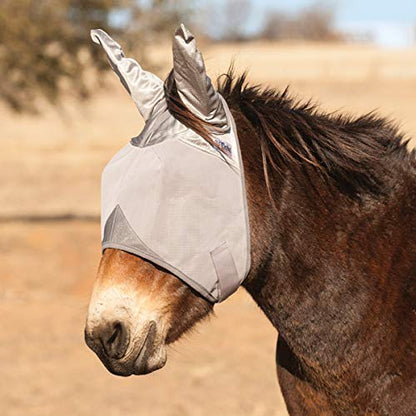 Cashel Crusader Mule Fly Mask, Standard with Ears (Grey, Mule Warmblood)
