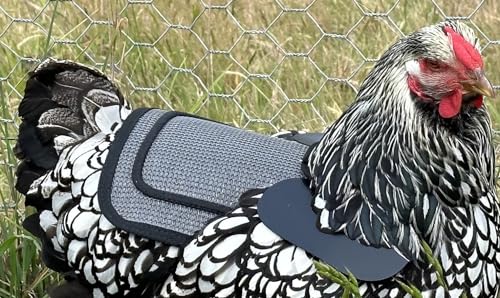 DOWN UNDER OUTDOORS Medium-Large Chicken Saddle Hen Apron Saver (Gray Mesh) - color: Grey Mesh