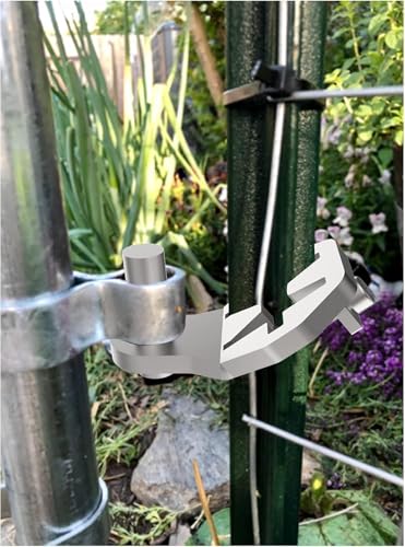 T-Post Gate Hinge Pins,Heavy Duty Gate Hanger,Steel Gate Hinges Target Hanger for Farm Gate, Garden & Backyard Gate, Easy to Install (Patent)
