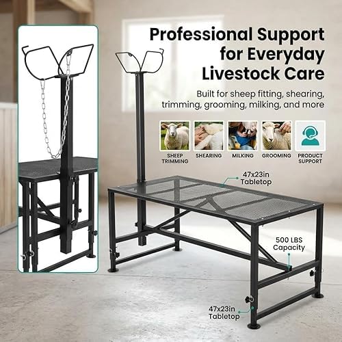 Generic Goat Rack Black Feed Rack, Durable Livestock Hay Feeder, Stable Wall-Mounted Design, Heavy-Duty Use for Barns, Stables, and Goat Feeding Organization