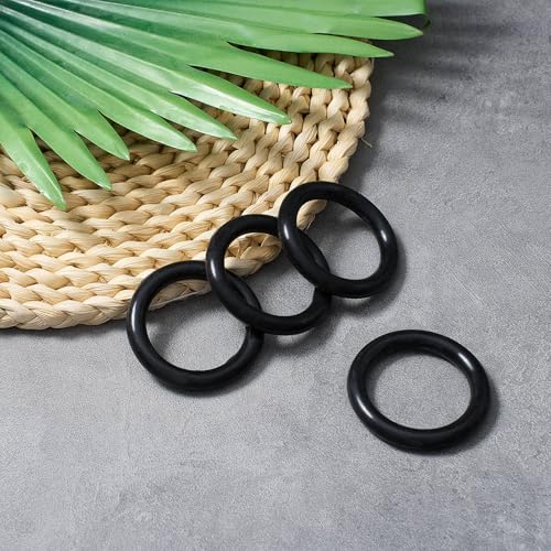 Soulchen 10 Pack Peacock Stirrup Safety Rings, Non-slip Rubber O-rings