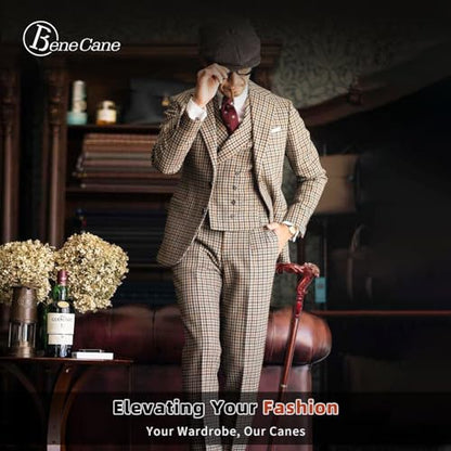 BeneCane Handmade Wooden Walking Cane for Men and Women, Detachable Eagle Handle Walking Stick, Fashionable Unisex Cane with Ergonomic and Comfort Grip Handle