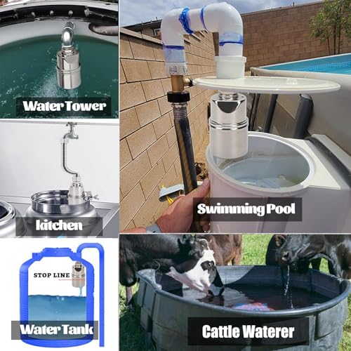 1/2'' Automatic Water Level Control Valve Auto Shut Off Ball Mini Float Valve 304 Stainless Steel Float Valve