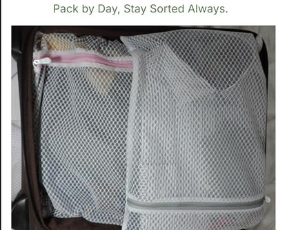 Mesh Laundry Bags for Delicates – 3 Pack (12”×16”) with Color-Coded Zippers, Protects Clothes from Damage, Breathable Honeycomb Mesh, Washer & Dryer Safe bags - Ideal for Bras, Lingerie & Socks