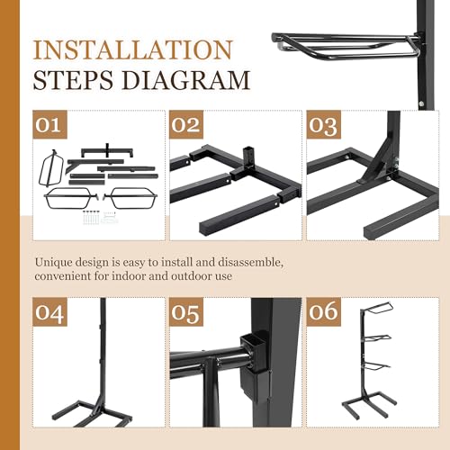 3 Tier Saddle Rack Heavy-Duty Saddle Stand for English and Western