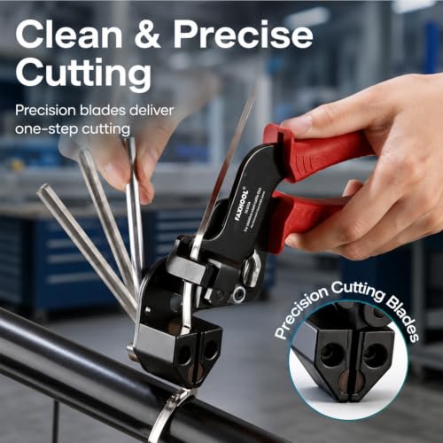 113-Piece Stainless Steel Zip Ties Gun Kit, Stainless Steel Ties with Tool