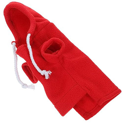 Ipetboom Small Animal Hoodie - Fleece Guinea Pig Clothes, 25x11cm, Green S - color: As Shown