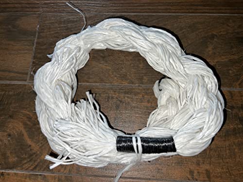 EPT Bull Ropes Adult Saddle Bronc Rein Extra Soft Black & Red Cord on White Poly 6'