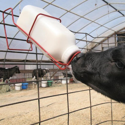 FarmTek Nursing Bottle Holder w/ 2-Quart Bottle – Powder-Coated
