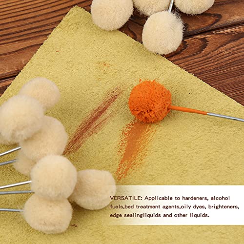 BUTUZE 100 Pcs Wool Daubers, Wool Daubers for Leather Dye - size: 100 Pcs