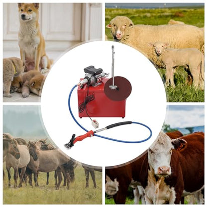 Electric Sheep Shears and Sharpener, 550W 360° Rotate Heavy Duty Sheep Goats Clipper Machine Electric Sheep Clipper Wool Shear Shearing Machine Professional Knife Sharpener Blade Grinding Machine - style: 550W Shear & Sharpener