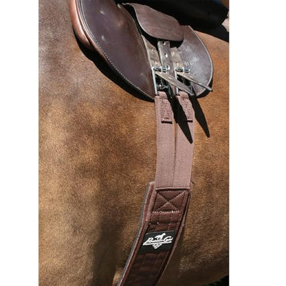 PROFESSIONAL'S CHOICE VenTech English Ventilated Horse Girth - color: Chocolate