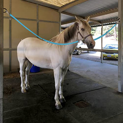 Cross Ties for Horse, Heavy Duty Nylon Trailer Tie - color: Blue
