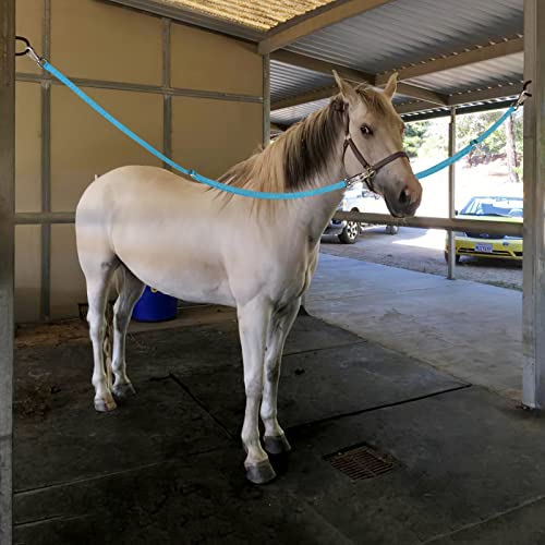 Cross Ties for Horse, Heavy Duty Nylon Trailer Tie - color: Blue