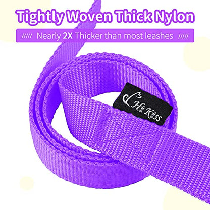 HIKISS Long Dog Leash Obedience Recall Training Agility Lead with Thickening Material for Large Dog - 15ft 20ft 30ft 50ft 100ft Training Leash(Purple 15ft) - color: T8:Large Dog Thicken purple, size: 15 Feet