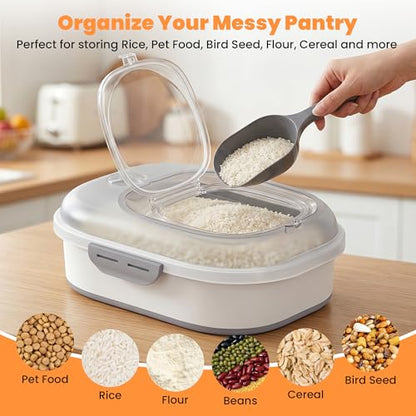 50 Lbs Rice Storage Container, Collapsible Pet Food Container - color: 50lbs