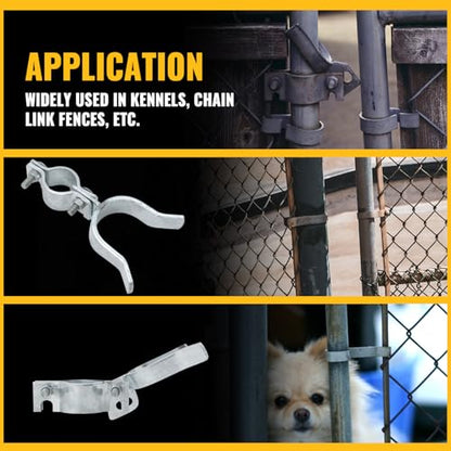 VIVIDA Chain Link Gate Latch 1-3/8" x 2-3/8", Fence Gate Fork Latch, 1 PCS | Galvanized Fence Gate Lock, Chain Link Fence Parts, Bolts & Nuts Included - size: 1-3/8" x 2-3/8" (1 PCS)