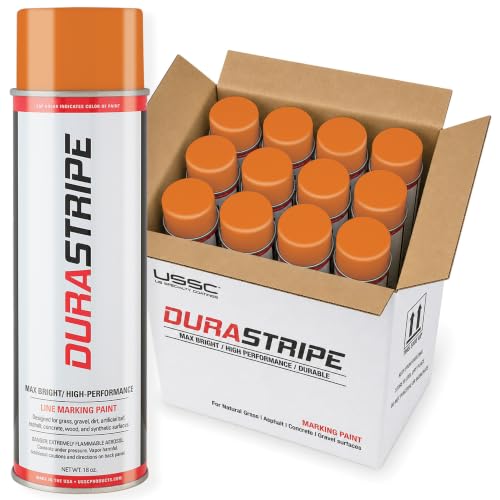 Athletic Field Marking Paint - (CASE) 12/18 Ounce Cans. The Most durable line marking paint available! Several colors to choose from. (Syracuse Orange) - color: Syracuse Orange
