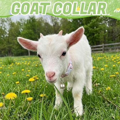10 Pack Floral Goat Collars Adjustable Grazing Collar with Copper Bells - color: 10 Pack
