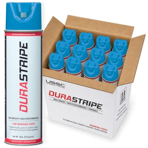 Inverted Utility Marking Spray Paint 18oz (Handicap Blue) - color: Handicap Blue