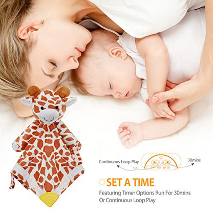 BEREST Baby Sound Sleep Soother- White Noise and Lullaby Infant Sleeping Aid with Cry Sensor at Nap Time Routine, Awesome Babies Gift Portable Plush Toddler Snuggle Toy, Infant Blanket (Coffe Brown) - color: Coffe Brown