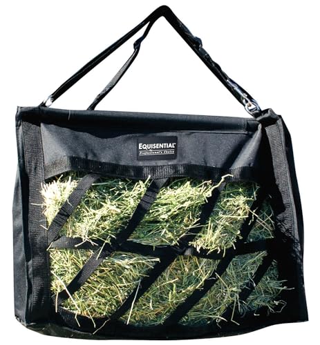 Equisential by Professionals Choice 21X21X11 Equine Top Load Hay Bag (Black)