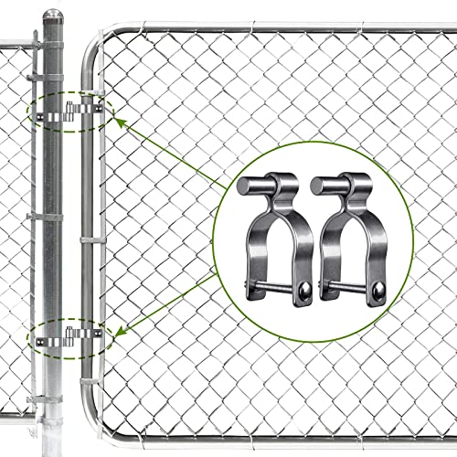 Insaga 304 Stainless Steel Chain Link Fence Gate Post Hinge, Heavy Duty Gate Hinges, 1-7/8'' Male Post Gate Hinges fit 1-7/8'' Outer Diameter Post/Pipe, 2pcs - color: Male-1-7/8''-2pcs
