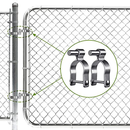 Insaga 304 Stainless Steel Chain Link Fence Gate Hinge, Heavy Duty Gate Hinges, 1-5/8'' Male Post Gate Hinges fit 1-5/8'' Outer Diameter Post/Pipe, 2pcs - color: Male-1-5/8''-2pcs