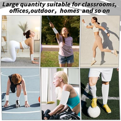 120 Pack White Vet Wrap Cohesive Bandage, 2 Inch x 5 Yards Self Adhesive Elastic Wrap Bulk, Breathable Bandage Tape for Dogs, Pets, Horses, Sports, Wrist, Ankle & First Aid
