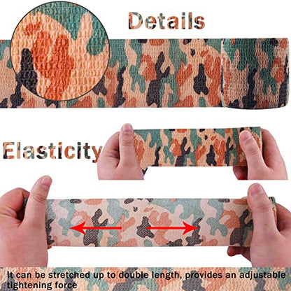 BQTQ 40 Rolls Self Adhesive Bandage Wrap 2 inch Self Adherent Tapes(Camo) - color: Camo Color, size: 2 Inch