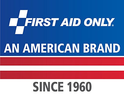 First Aid Only 223-G 25-Person OSHA-Compliant First Aid Kit for Office, Home Renovation, Job Sites, and Construction Vehicles, Gasket Provides Extra Water Resistance, 107 Pieces